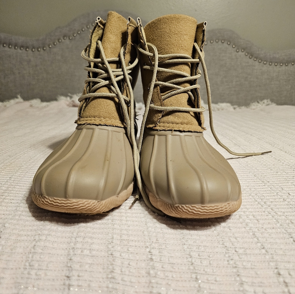 Outwoods fleece lined ankle rain boots